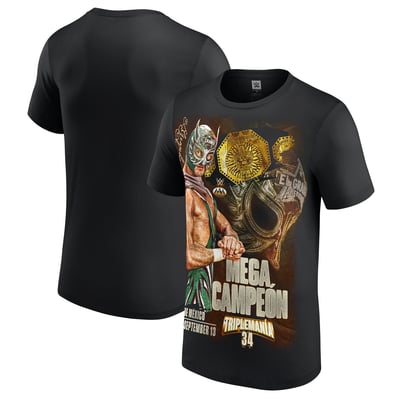 El Grande Americano AAA Triplemanía 34 Winner T-Shirt - Black